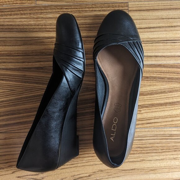 [EUC] ALDO leather wedges - Picture 1 of 5